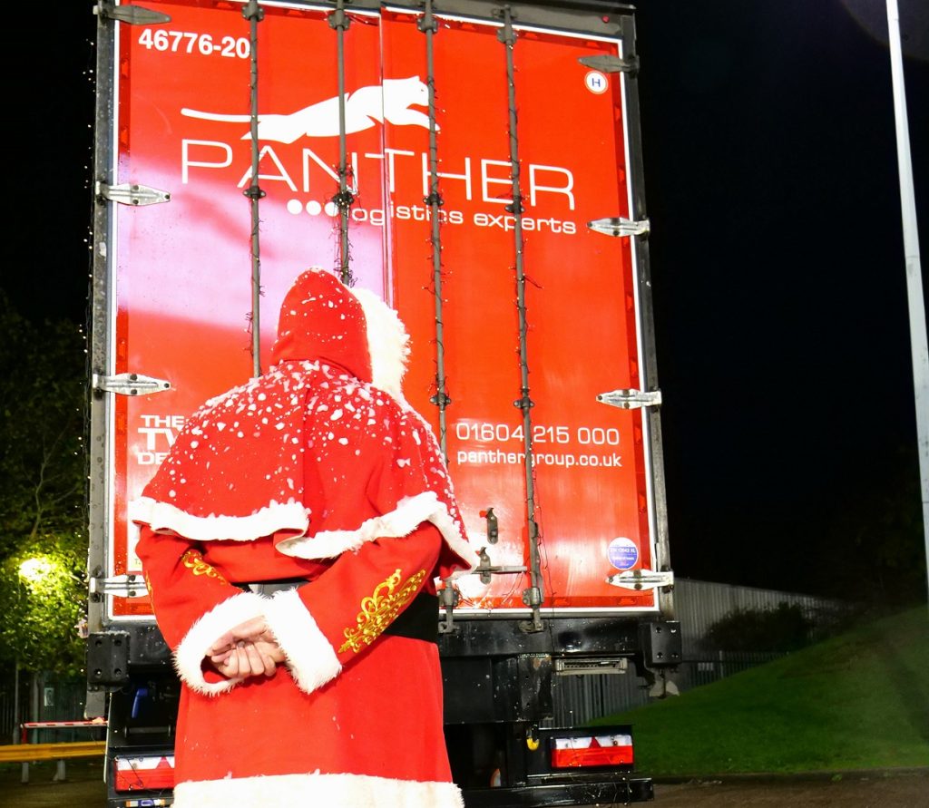 Panther Logistics 2 man delivery service Christmas Message